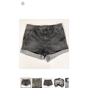 Free People Rolled Cuff Denim Shorts